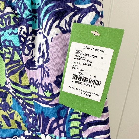 Lily Pulitzer Jesse Skort Romper in Cattitude - Picture 4 of 12